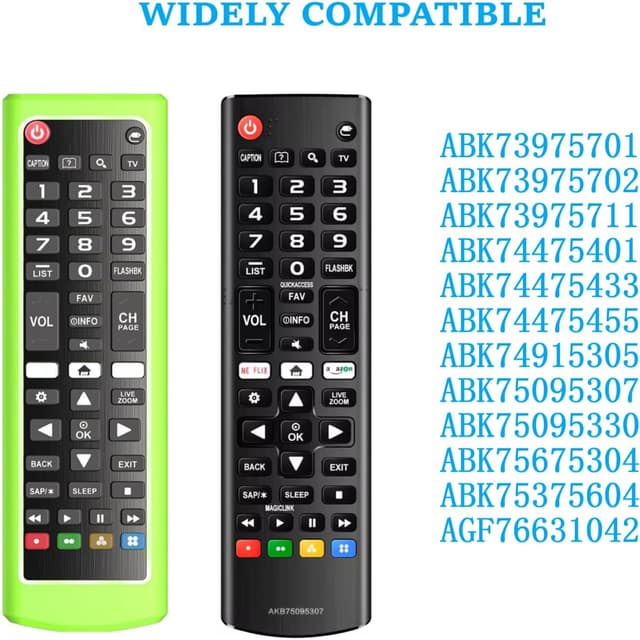 Detalle de Silicone Case for LG AKB Series remotes (AKB75095307, AKB74915305, AKB75375604) – anti-slip TV remote skin sleeve