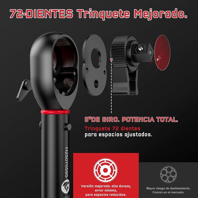 Thumbnail 4 de HYCHIKA Juego 13 Llaves Dinamométricas 5-25 Nm