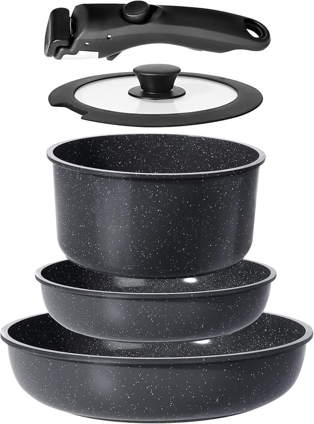 Detalle de GiPP Non-stick Pots and Pans Set 5PCS