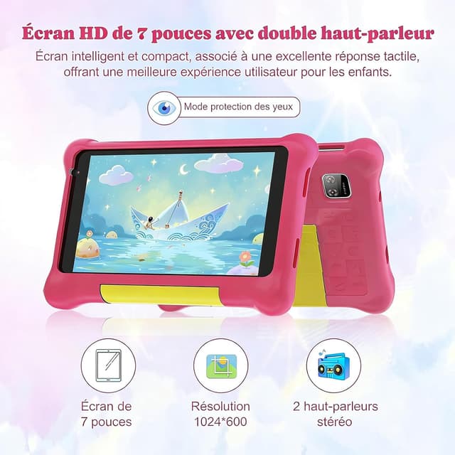 Thumbnail 3 de Vekoy Tablette Enfants 7 Pouces Android Rose