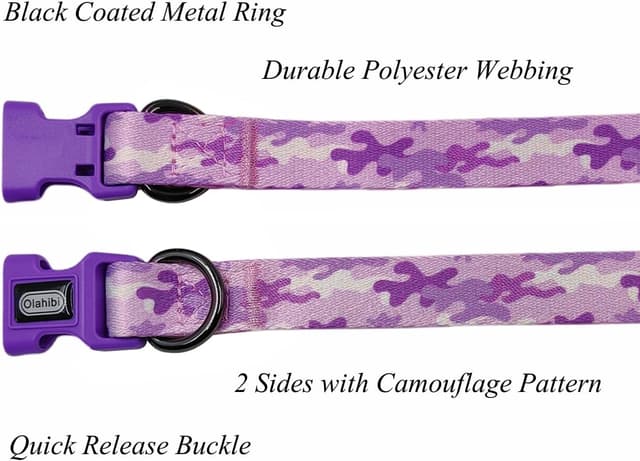 Thumbnail 2 de Olahibi Camouflage Dog Collar and Leash (Large)