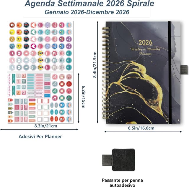 Detalle 2 de Gumiho Agenda Settimanale 2026 A5 🗓