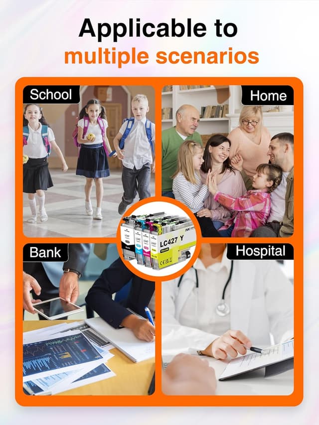 Thumbnail 6 de Kuva LC427 set cartucce d’inchiostro compatibili Brother LC427XL per MFC-J5955DW, MFC-J6955DW, MFC-J6957DW e HL-J6010DW