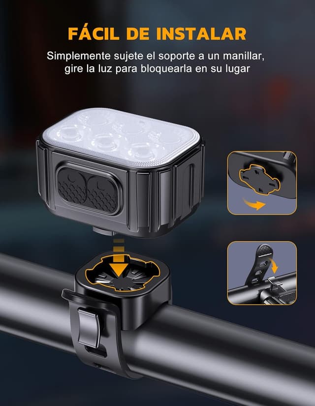 Thumbnail 4 de CIRYCASE Luz Bicicleta Ultrabrillante 8 modos