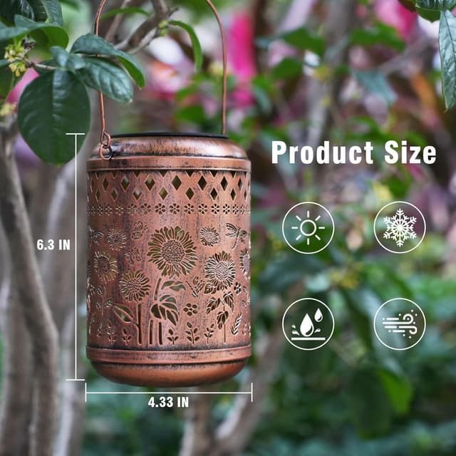 Thumbnail 6 de Sunflower Solar Outdoor Lanterns 8h 🌻
