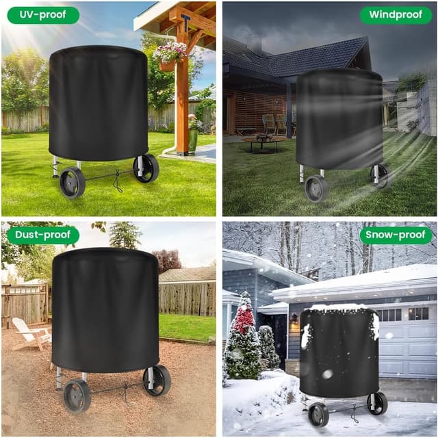 Thumbnail 6 de OFFCUP Copertura per barbecue rotondo Oxford 210D impermeabile anti-UV e antipolvere Ø71 x 64,5 cm