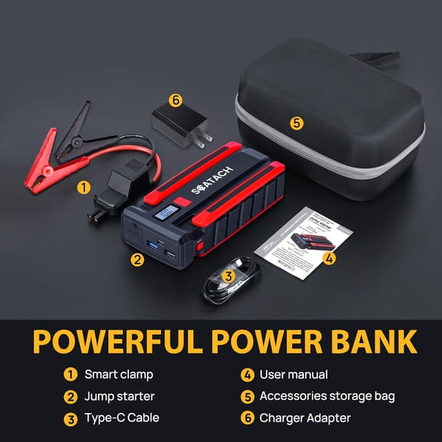Thumbnail 3 de Jump Starter with Air Compressor 6000A
