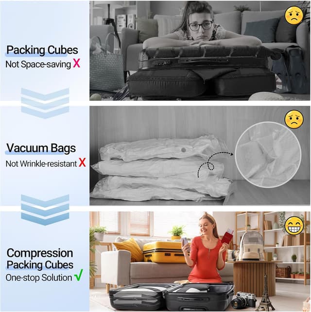 Thumbnail 5 de OlarHike 10-Pack Compression Packing Cubes for Travel