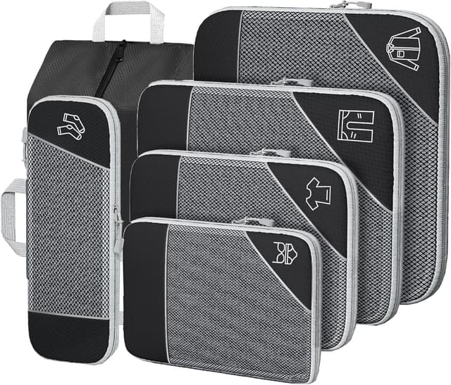 Detalle de Organisateur valise Lot de 6, compression 50%