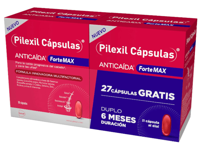 Imagen de Pilexil Forte Max Cabello Anticaída 180 Cápsulas 💊 en OfertitasTOP