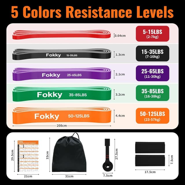 Thumbnail 1 de Fokky Elastici Fitness 5 livelli 🏋