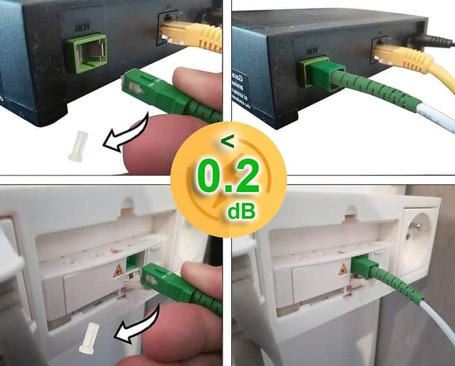 Thumbnail 5 de Elfcam Cable de Fibra Óptica SC/APC a SC/APC 7m