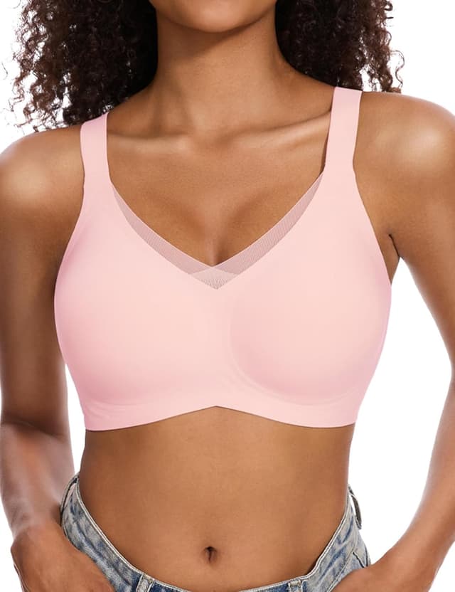 Detalle de Vinfact V Lace Wireless Seamless Bra — Full Coverage
