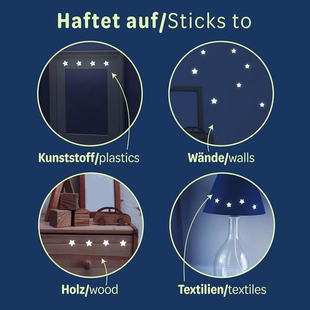 Thumbnail 5 de Paraboo Leuchtsterne 452 Stk. Kinderzimmer 🌟