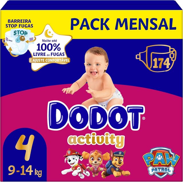 Imagen de Dodot Pañales Activity Talla 4 174 uds 📦 en OfertitasTOP