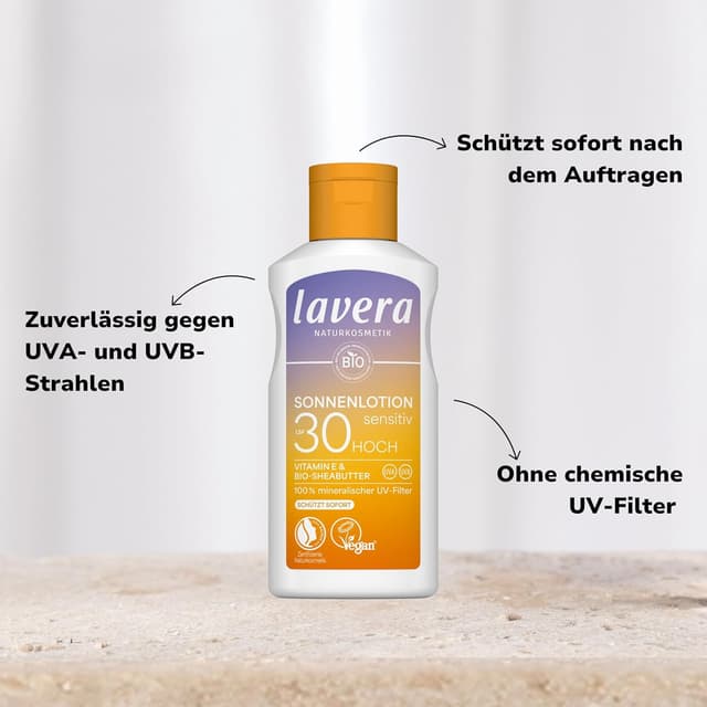 Thumbnail 2 de lavera Sonnenlotion Sensitiv LSF 30 100 ml