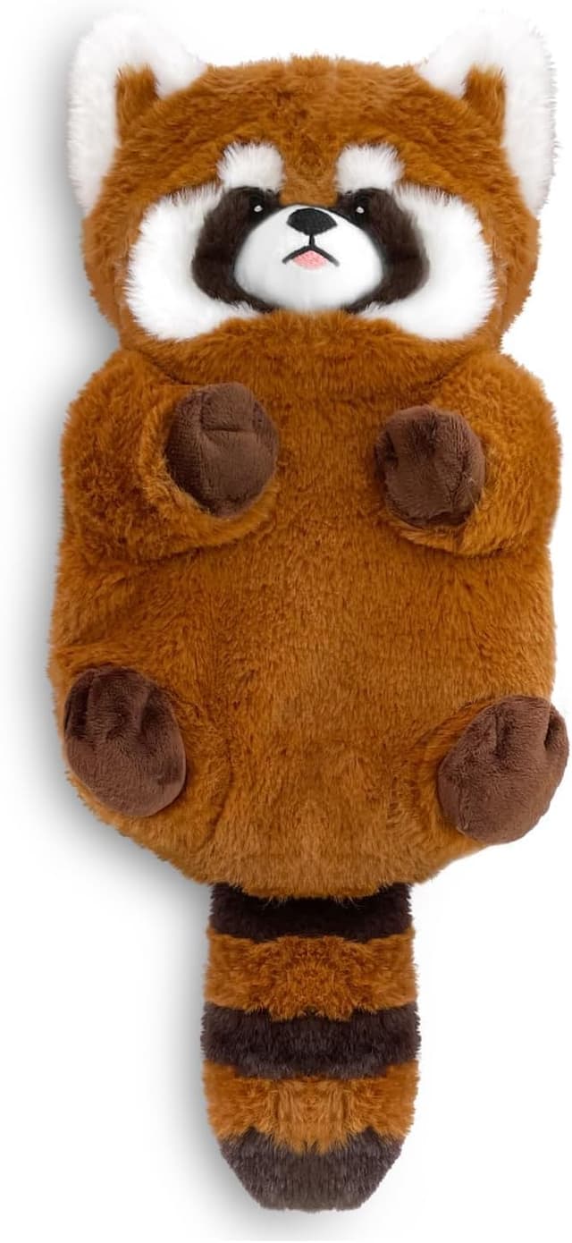 Detalle de Red Panda Wheat Bag Microwavable Heat Pad (Natural, Unscented) for Neck, Shoulders, Stomach & More – 43x20cm