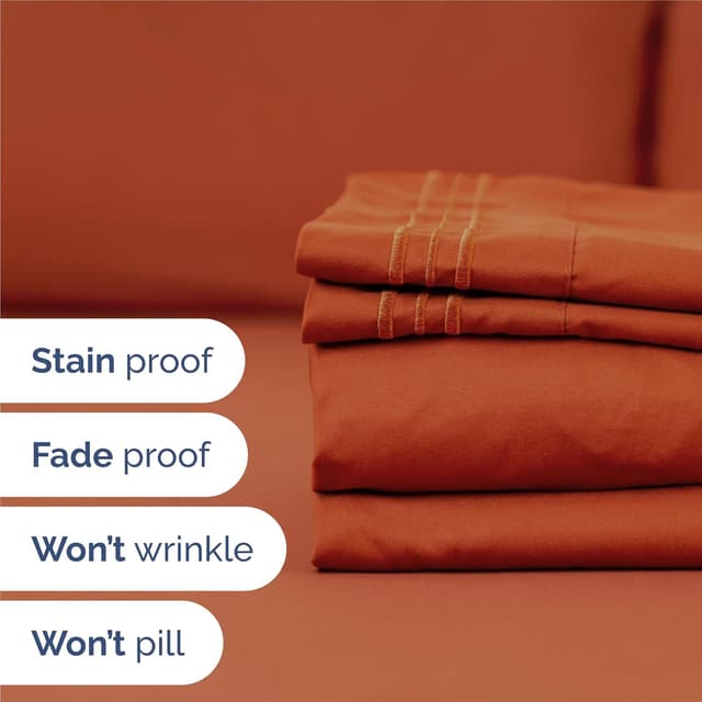 Detalle de CGK Unlimited 4-Piece King Sheet Set (Deep Pocket Microfiber)