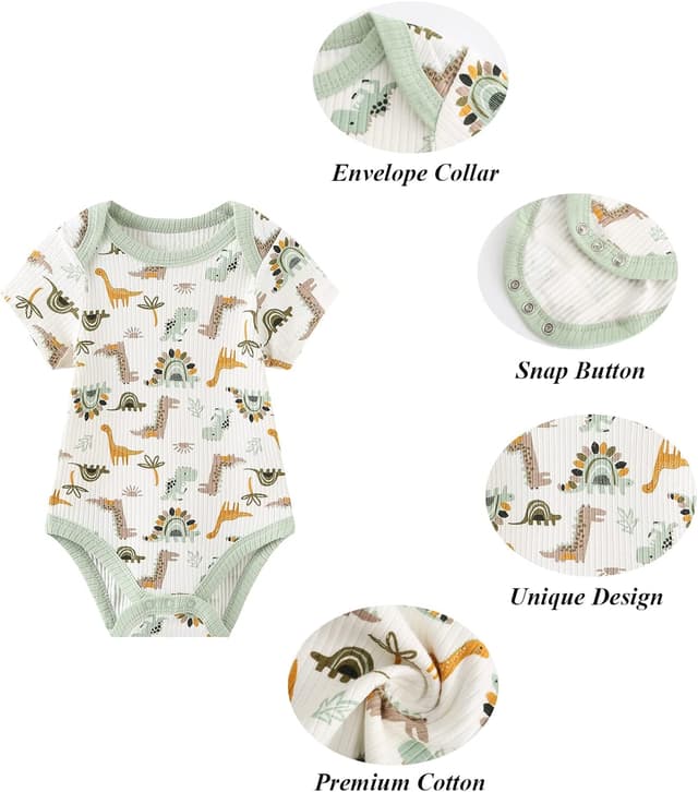 Detalle 2 de Chamie baby bodysuit vest 5-pack 0-12 months