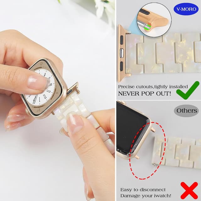 Thumbnail 5 de V-MORO Resin Band for Apple Watch Series 7-11