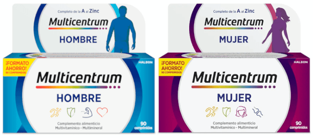 Detalle de Multicentrum Hombre y Mujer, Multivitamínico + Multimineral 💊