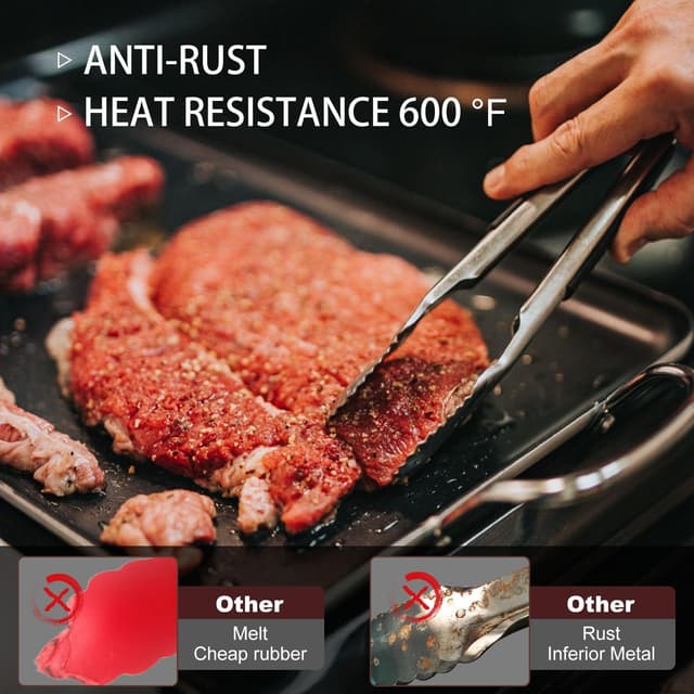 Detalle 2 de Eddeas Small Kitchen Tongs 7 inch 🍴