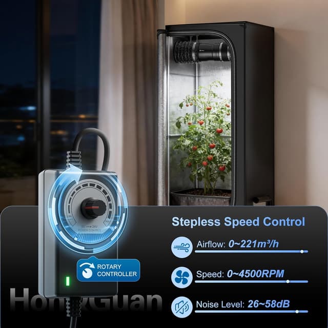 Thumbnail 3 de Hon&Guan Ventilatore 100mm regolabile 🌬