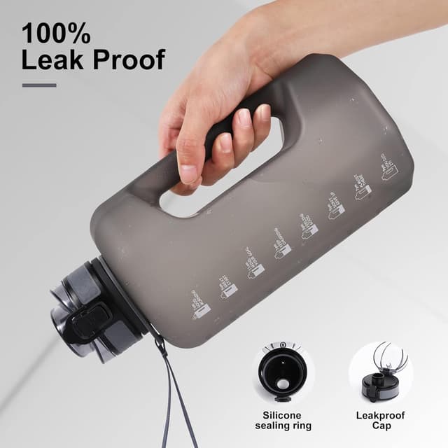 Detalle de GEMFUL Trinkflasche Sport 2,2 l Grau