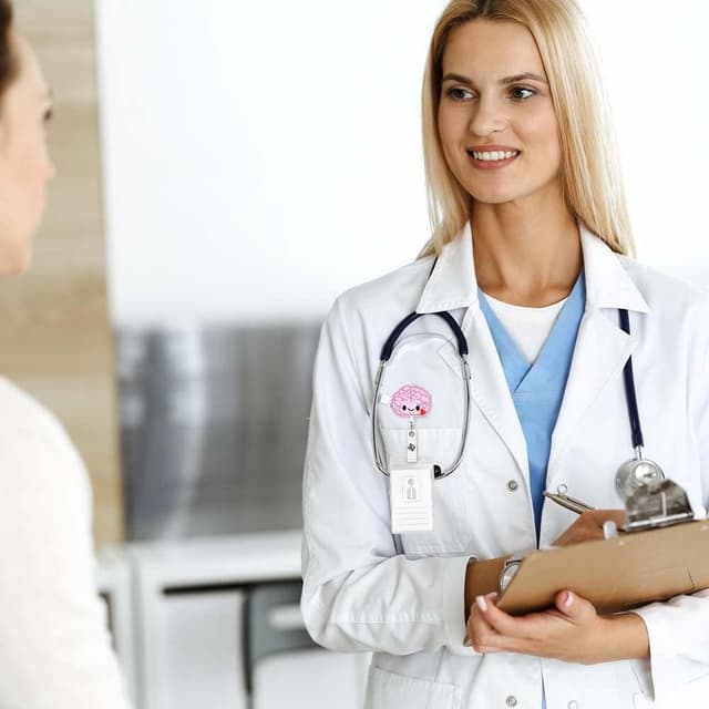 Detalle de OFFCUP Porte-badge enrouleur rétractable (lot de 4) avec clip crocodile