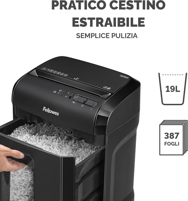 Thumbnail 5 de Fellowes 10M Distruggi documenti microframmenti