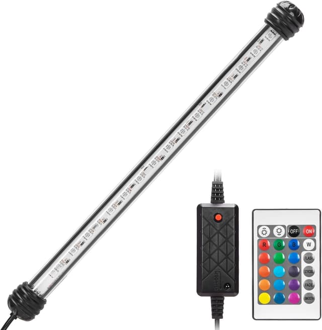 Detalle de Nobleza LED luce per acquario RGB da 30 cm con telecomando (IP67) e dimmer