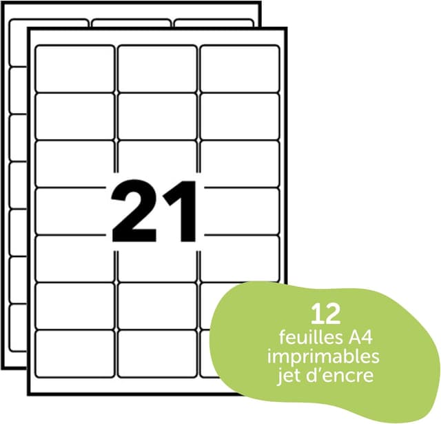 Thumbnail 6 de AVERY Pochette 252 étiquettes adressage