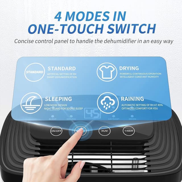 Thumbnail 3 de ELECCI 10L/Day Dehumidifier with 1.4L Tank 🏠