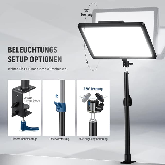 Thumbnail 6 de NEEWER GL1C RGB Key Light 48W