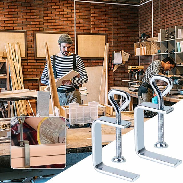 Thumbnail 4 de Delsen C Zwingen Set (2 Stück) – Klein C Klemme aus verzinktem Stahl, Spannbereich bis 50 mm