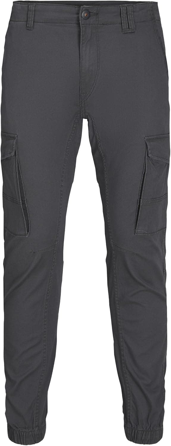 Detalle de Jack & Jones men’s stretch cuffed cargo pants in cotton