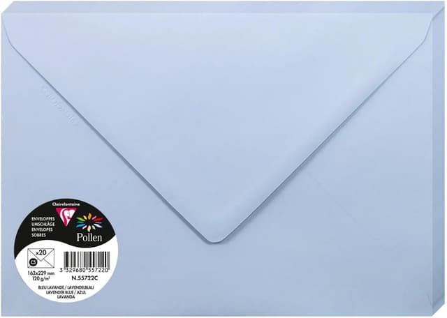 Detalle de Clairefontaine 55722C enveloppes C5 20