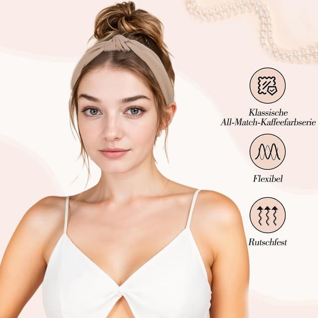 Thumbnail 2 de 6 Stück verknotete Haarreifen 16 cm