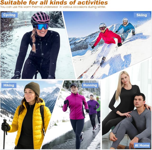 Thumbnail 6 de Thermounterwäsche Damen Skiunterwäsche Set Extra Warm