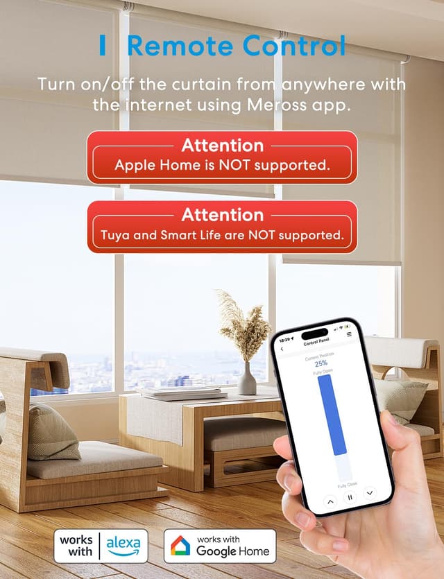 Thumbnail 5 de Meross Interruptor Cortina WiFi 2 piezas 2,4 GHz