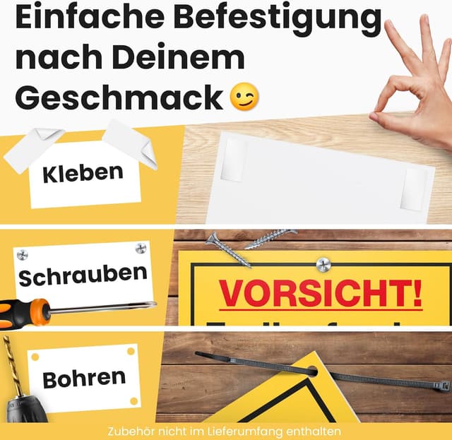 Detalle de DankeDir! „Freilaufender 45-Jähriger“ Spruch-Schild als Geburtstagskarte (30 x 20 cm)