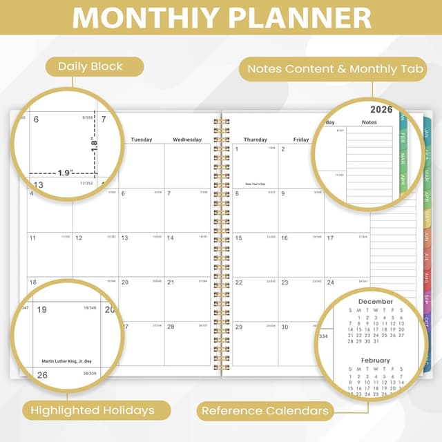 Thumbnail 2 de 2026 Monthly Planner for Organized Year