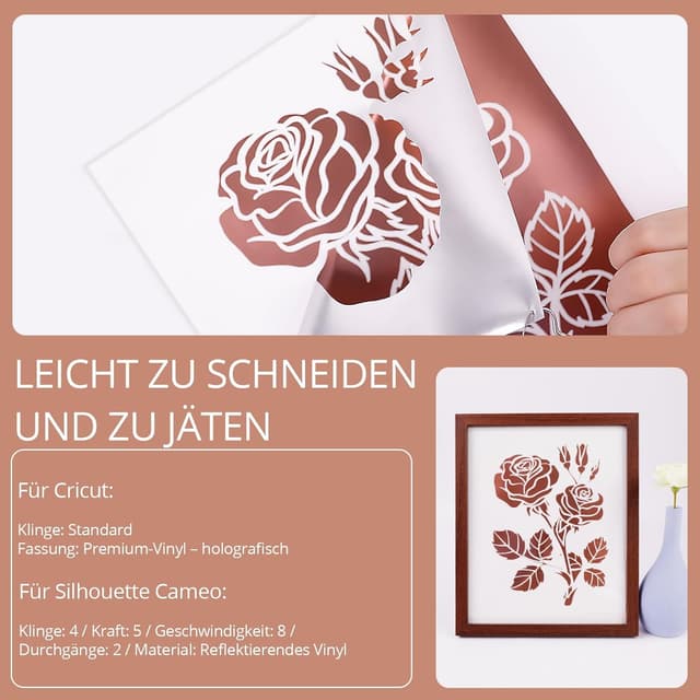 Thumbnail 6 de HTVRONT Metallic Vinylfolie für Cricut 9 Farben