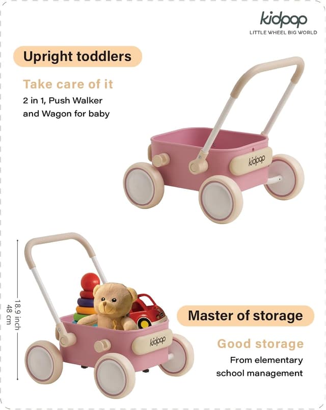 Thumbnail 3 de PULA Baby Push Walker for 6–12 Months 🚼