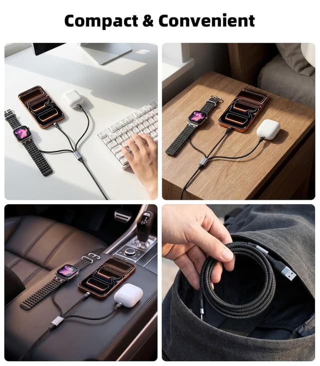 Thumbnail 6 de MoKo 3-in-2 USB-C Kabel, 1,2 m