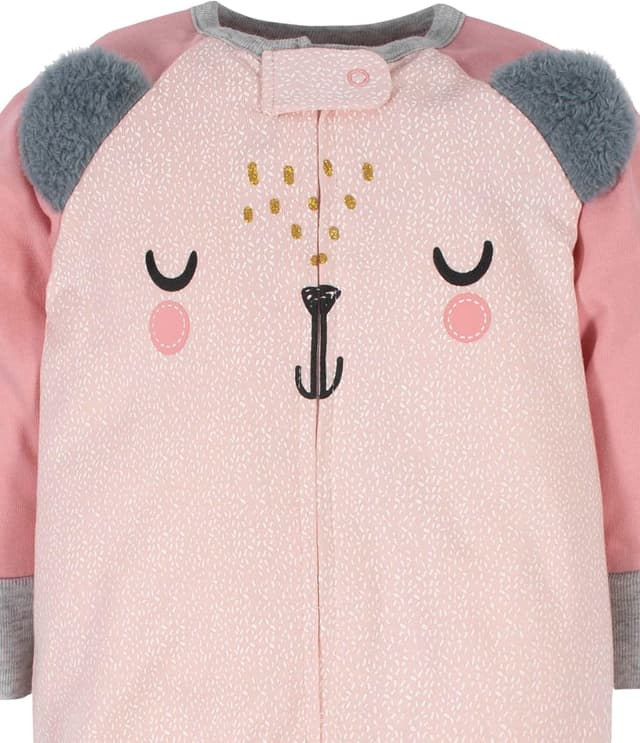 Detalle de Gerber Sleep ’N Play Fußband (4er-Set) für Neugeborene & Babys – Kratzschutz und einfaches Umziehen