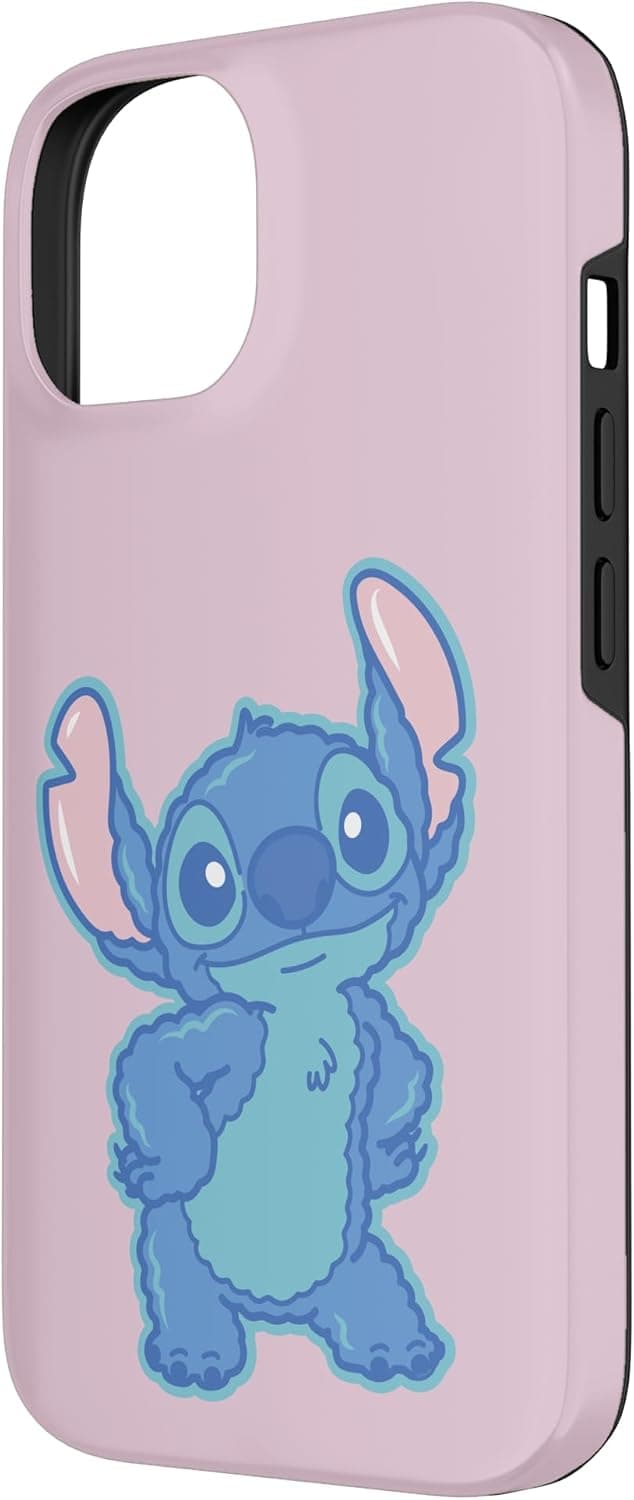Detalle 2 de Custodia iPhone 14 Lilo & Stitch Fluffy