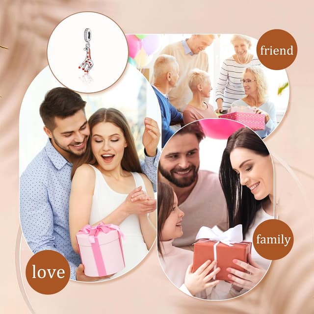 Detalle de Charm HAEPIAR in argento sterling 925 a forma di orsetto/dog per bracciali e collane