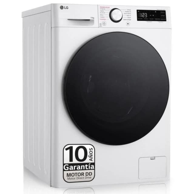 Detalle de LG Serie 600 F4WR6011AGW lavadora de carga frontal de 11 kg con vapor y AI DD