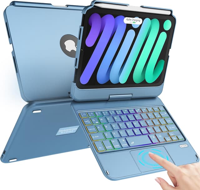 Detalle de TaIYanG Keyboard Case for iPad mini 7 A17 Pro, 8.3" 🧑